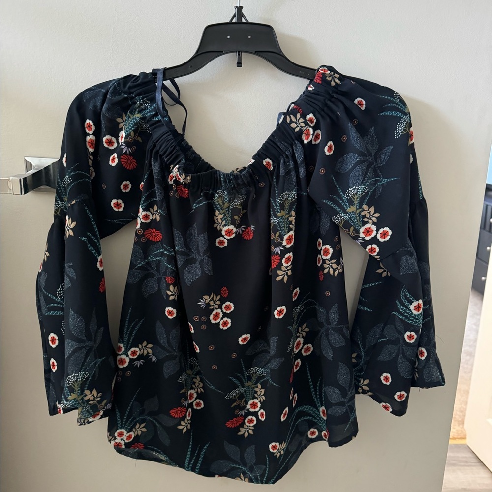 Cute off the shoulder floral top